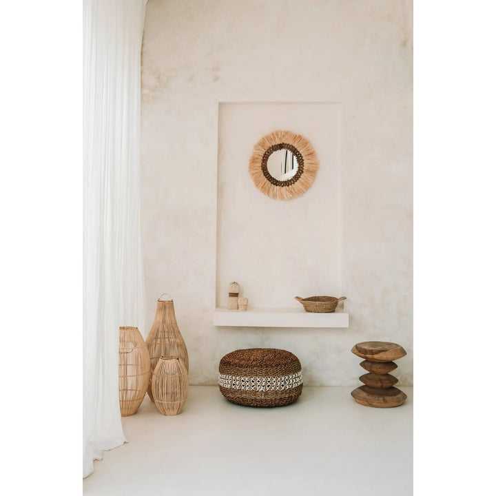 Der "Zuri" Anhänger – Natur – S - Boho Lampenschirm