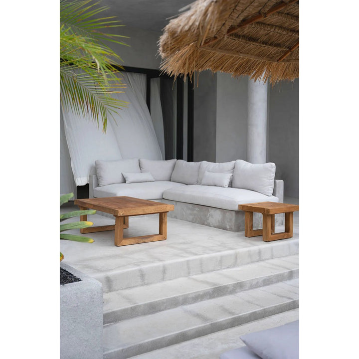 Der Beistelltisch aus recyceltem Teakholz – Natur - Boho Einrichtung