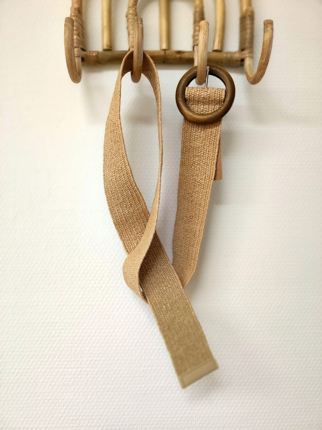 elastischer Taillengürtel - Kleidergürtel - Hosengürtel - hellbraun