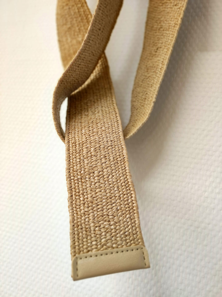 elastischer Taillengürtel - Kleidergürtel - Hosengürtel - hellbraun