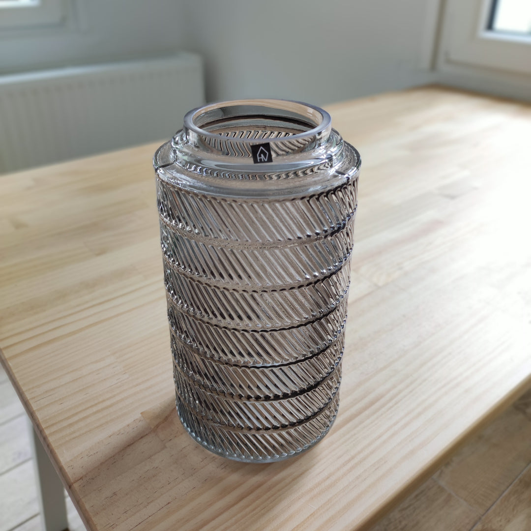 Vase - hoch, smokeygreen