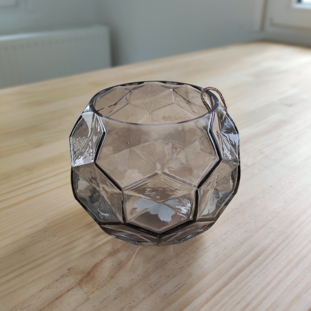 Vase - Waben, smokeygreen