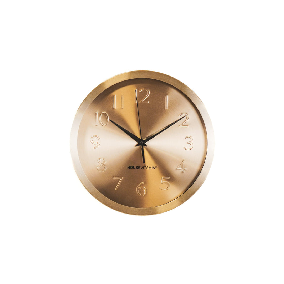 Wanduhr Rund Gold – Elegante Designuhr für modernes Wohnen
