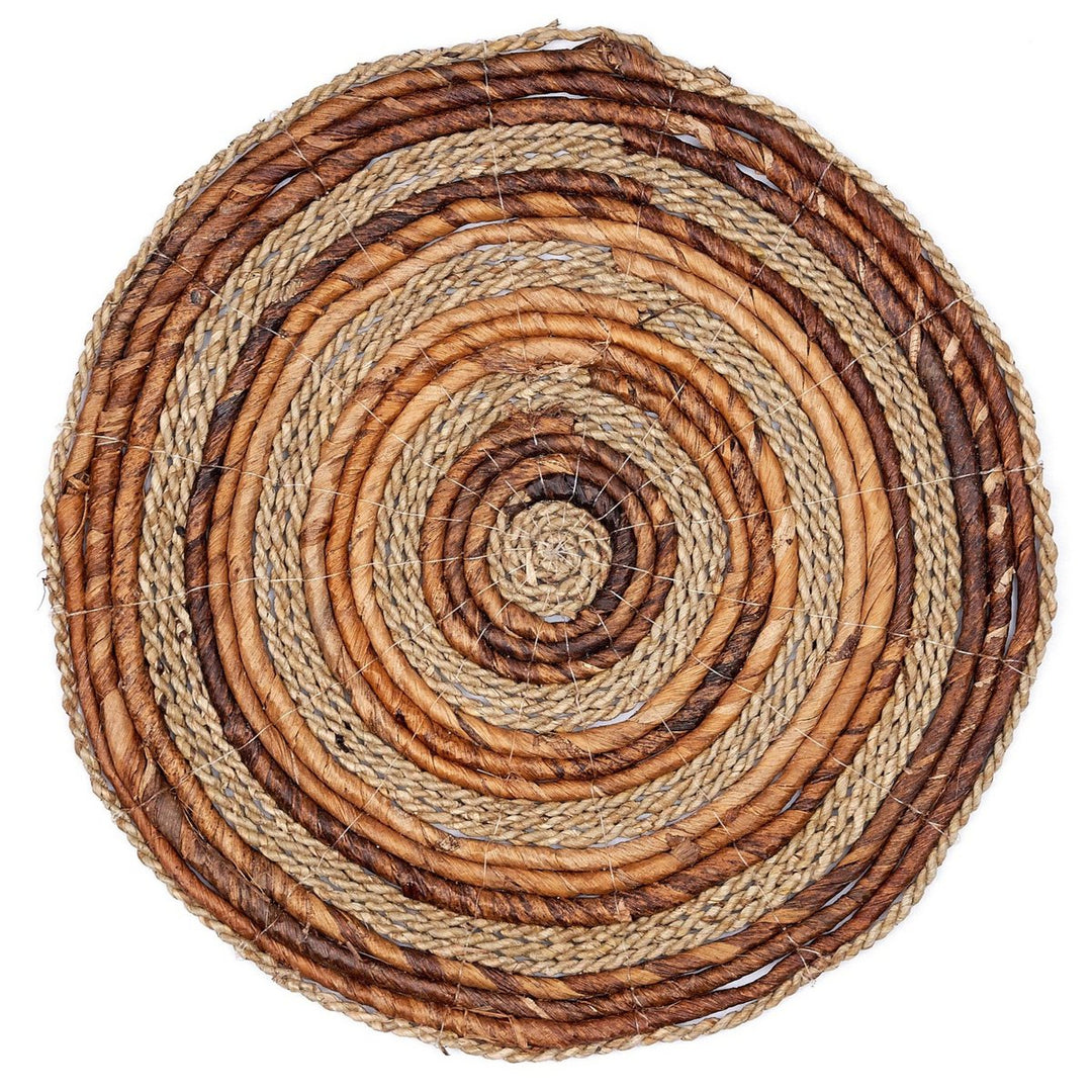Tischset MATARAM 2er-Set – Handgefertigte Boho-Tischmatte aus Seegras & Bananenfaser
