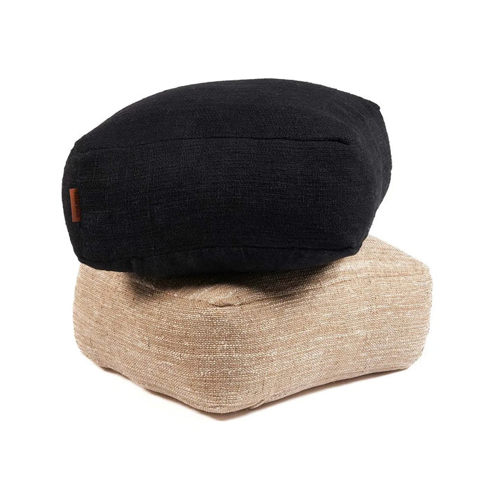Der "Comfy Pouf" - Schwarz - Sitzhocker für Boho Einrichtung