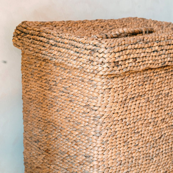 Wäschekorb SEMERU - handgefertigter Aufbewahrungskorb - Boho Dekokorb