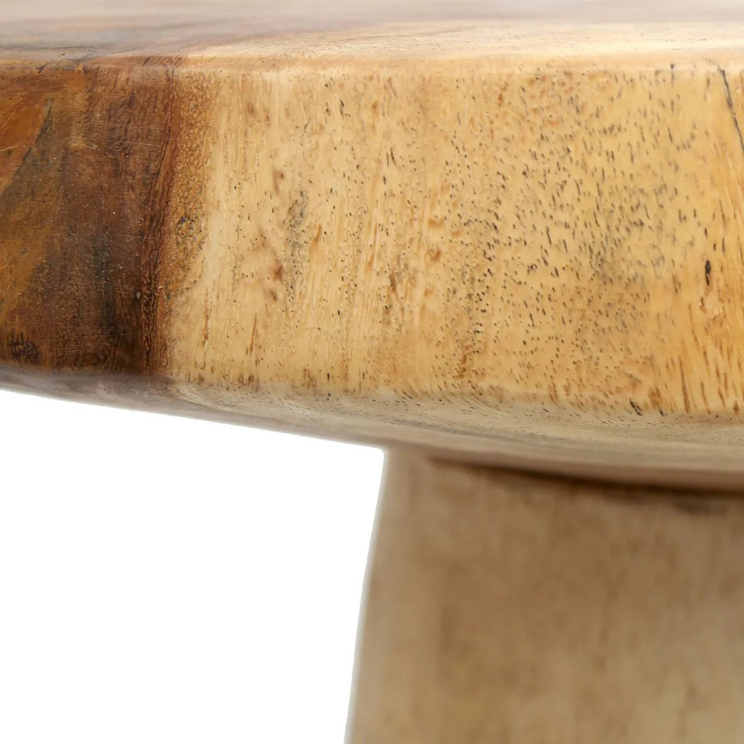 Der "Timber Conic" Beistelltisch – Handgefertigter Suarholz Couchtisch