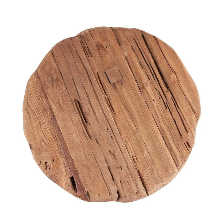 Der "Marabunta" Rustikaler Beistelltisch - Natur - Bohostil Hocker