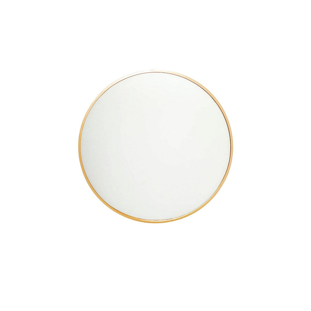 Runder Wandspiegel aus Metall – Gold, Ø 80 cm, modernes Design