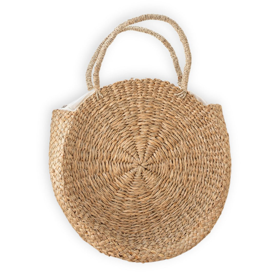 Handtasche MENARA - Strandtasche - Einkaufstasche – Handgewebte Boho-Bag im natürlichen Stil