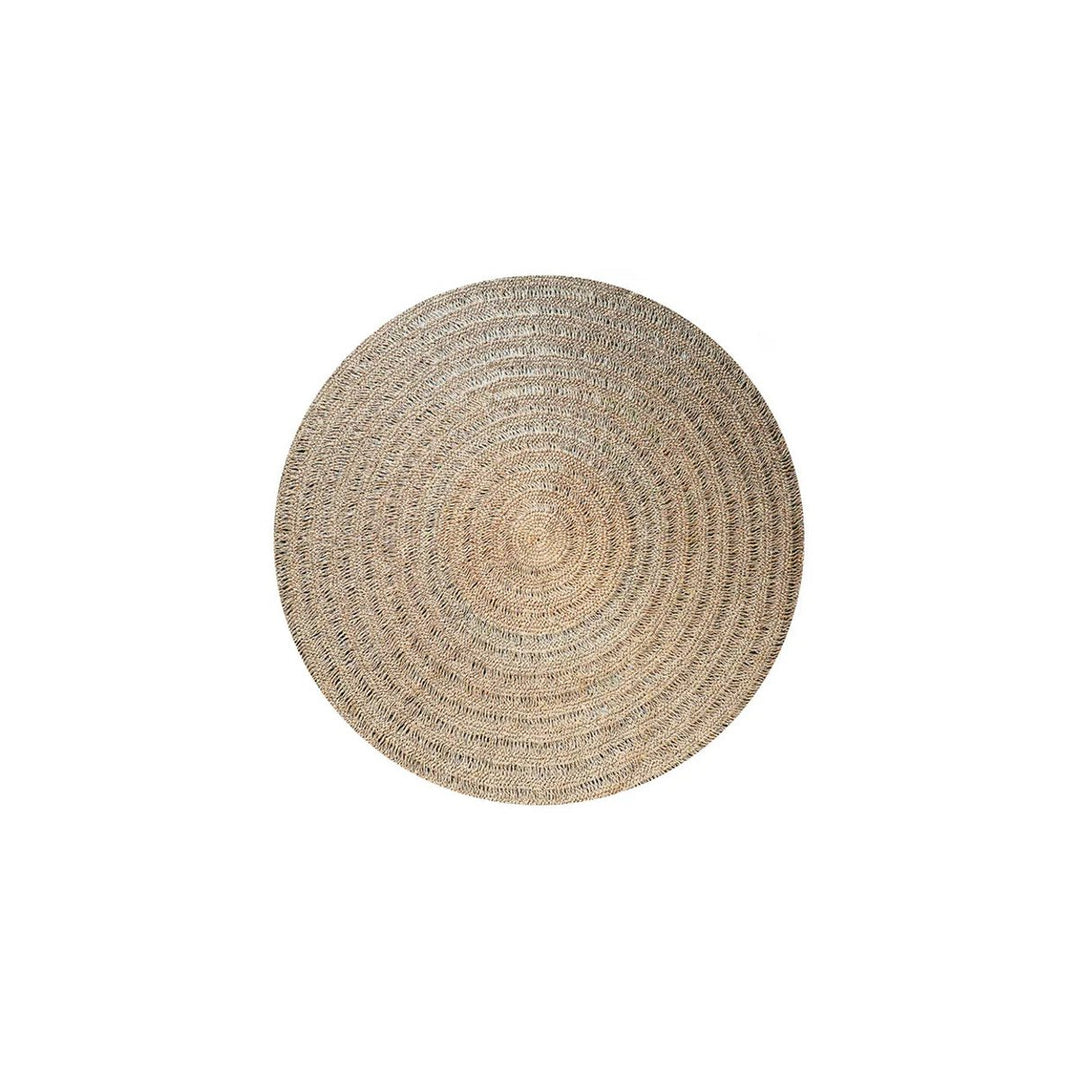 Der runde Seagrass Teppich - Natur - 100cm - Bohostil