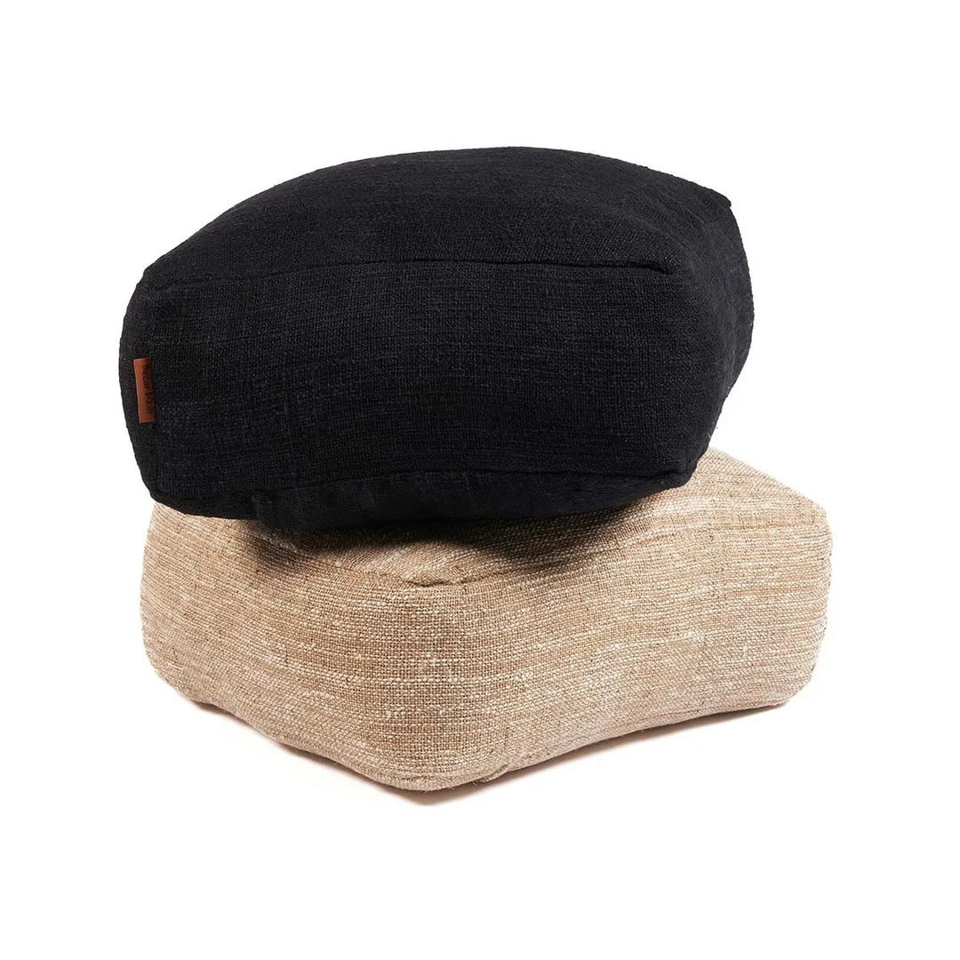 Der "Comfy Pouf" - Beige - Sitzhocker für Boho Einrichtung