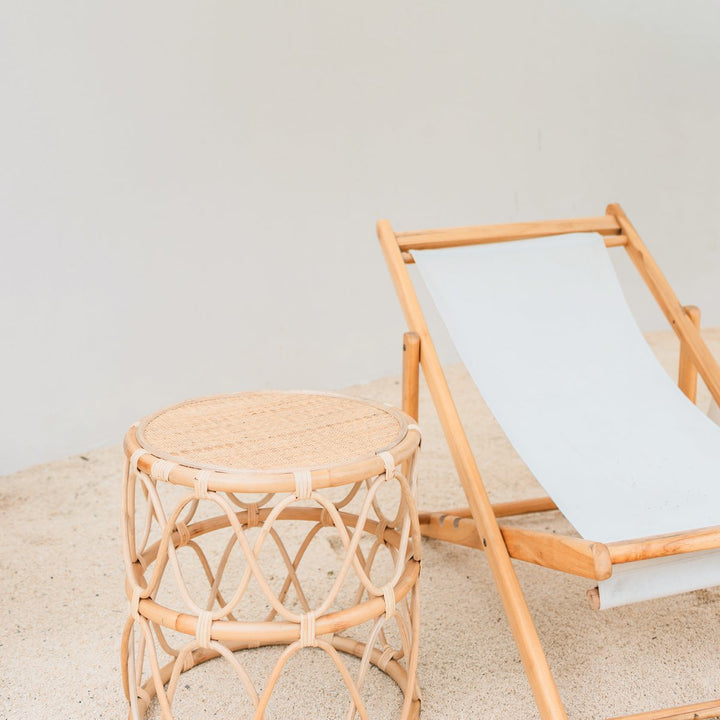 runder Beistelltisch MUARA – kleiner Couchtisch – Nachttisch - Pflanzenständer