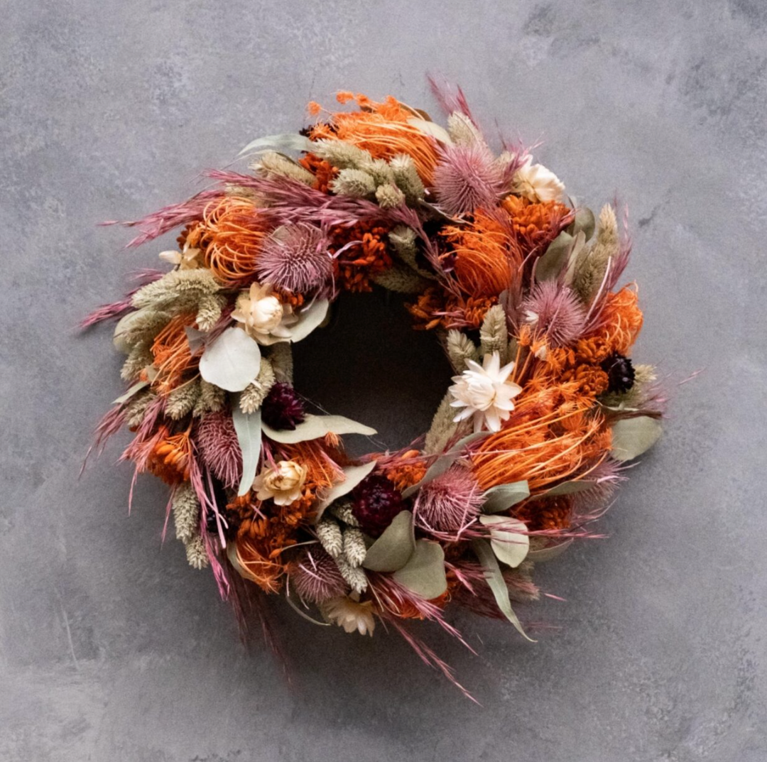 Trockenblumen Kranz OLIVIA 20cm | elegante Boho Deko