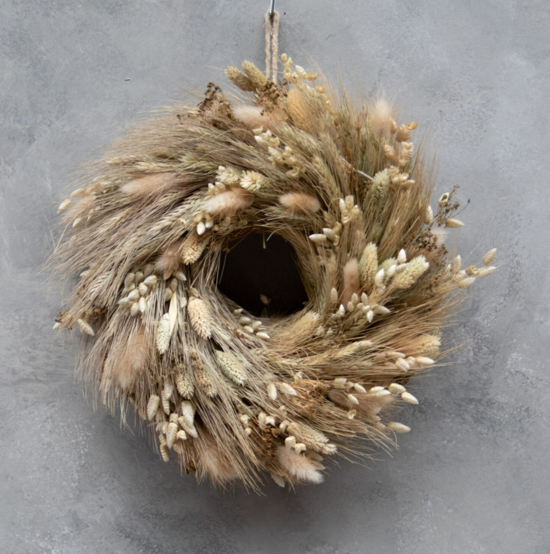 Trockenblumen Kranz BRIZA 28cm | Boho Wand- & Türdeko