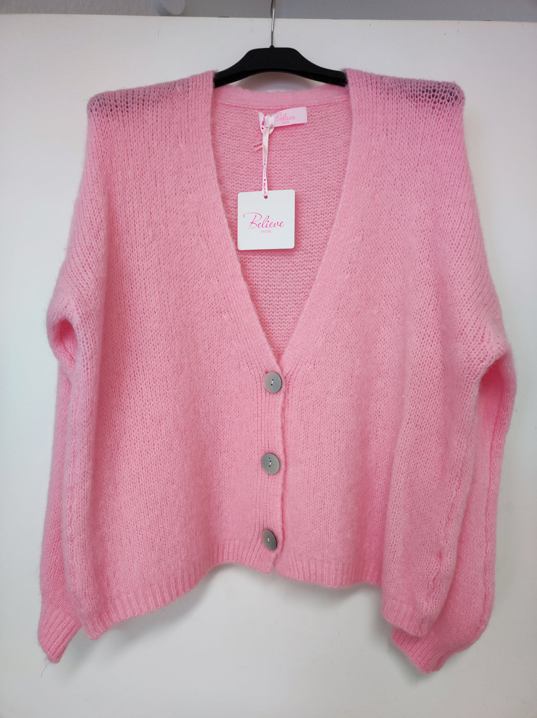 Strickjacke - Cardigan - rosa
