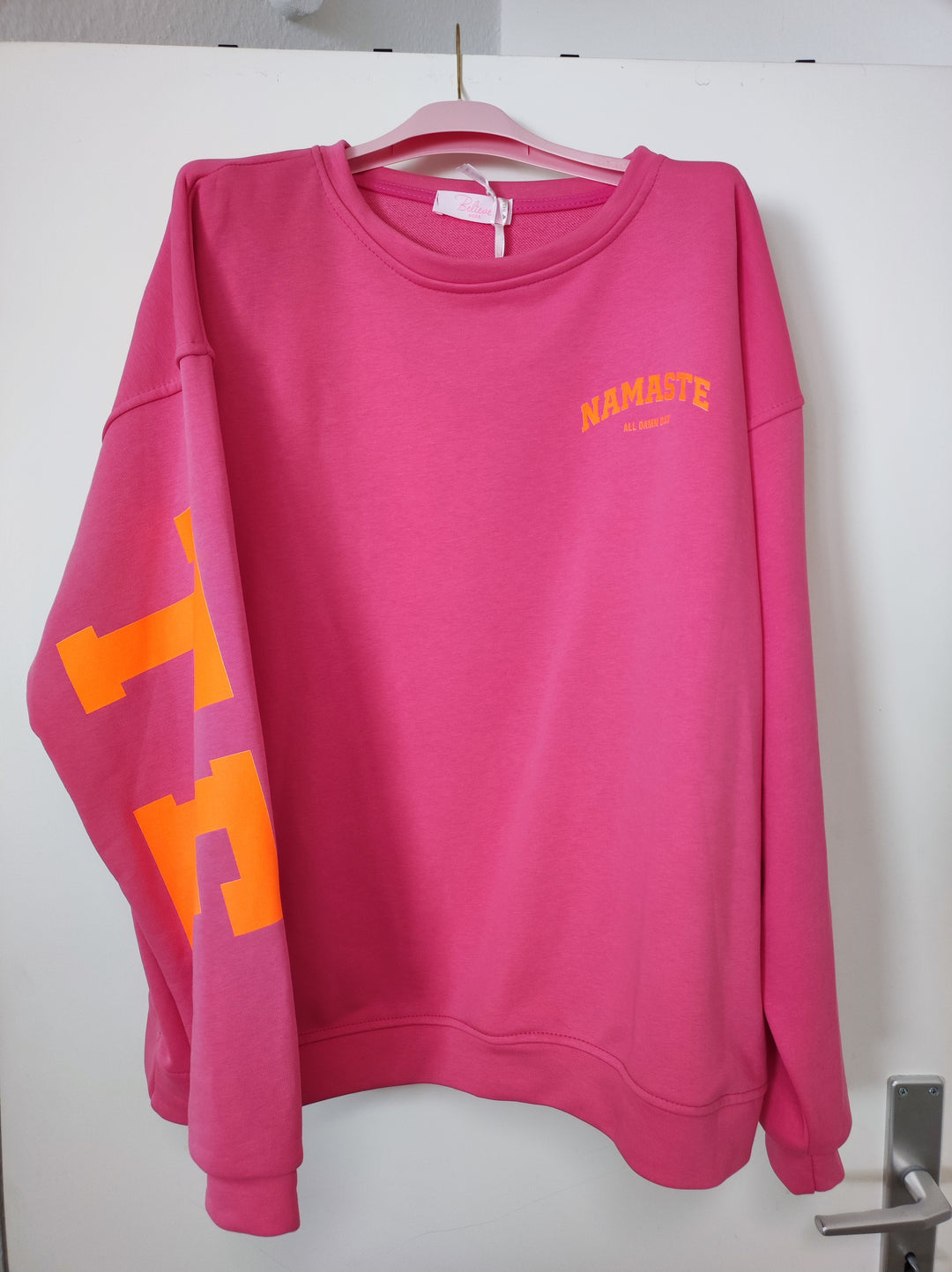 Pulli NAMASTE - pink neonorange