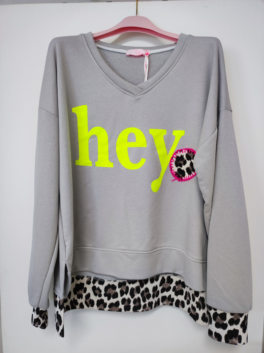 Pulli HEY - Leo - grau