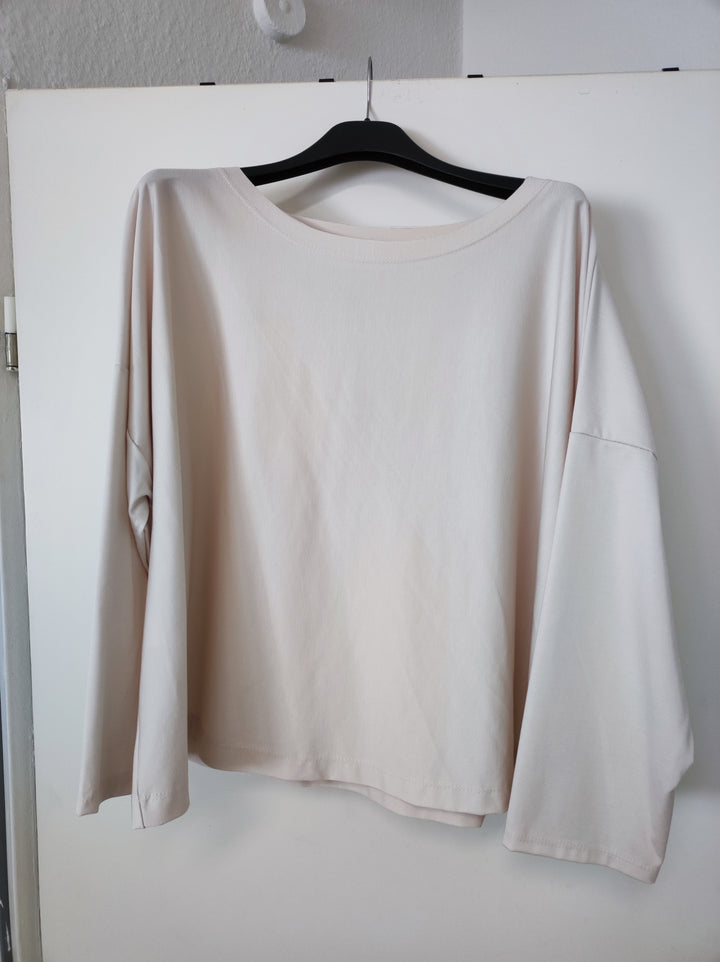 Shirt - creme-beige - langarm