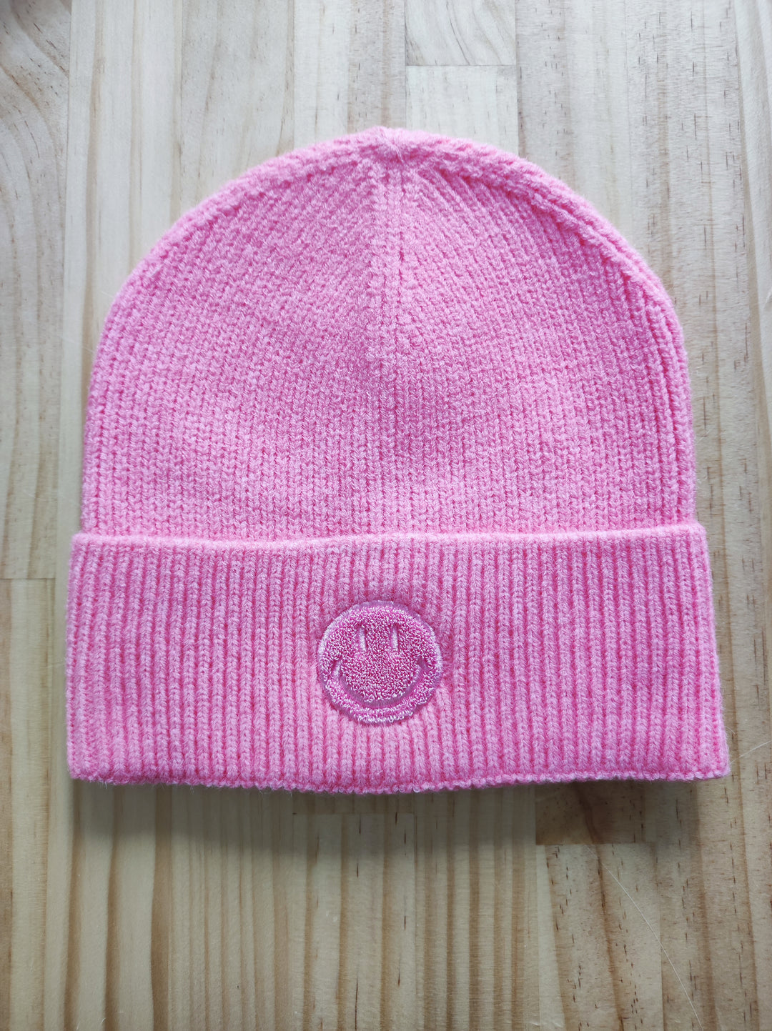 Mütze / Beanie - SMILEY - rosa