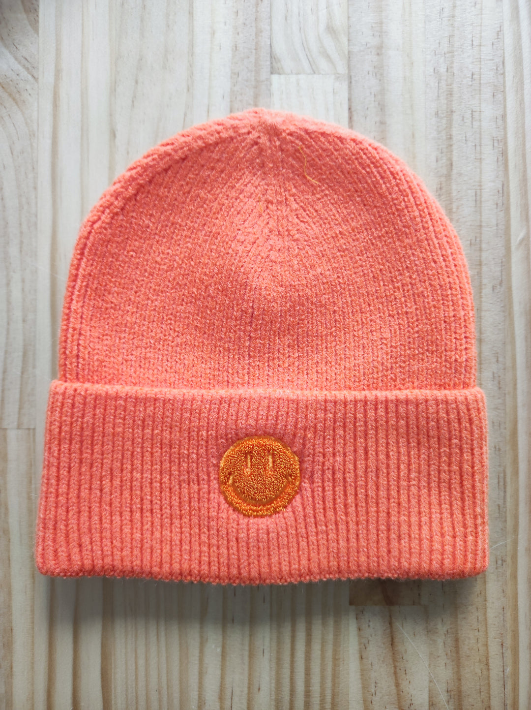 Mütze / Beanie - SMILEY - orange
