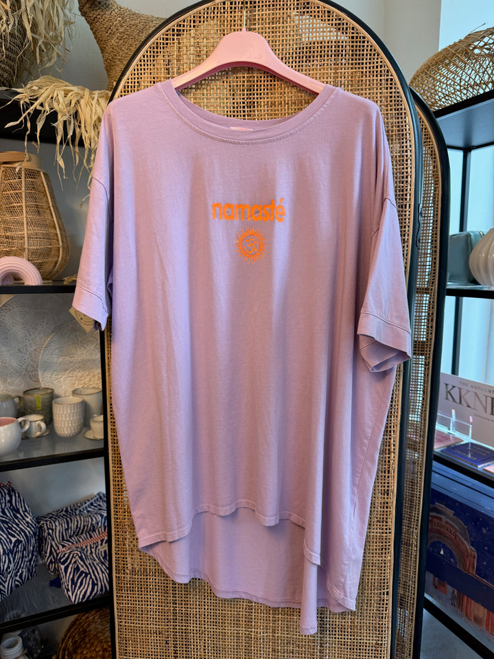Shirt - Namaste - flieder