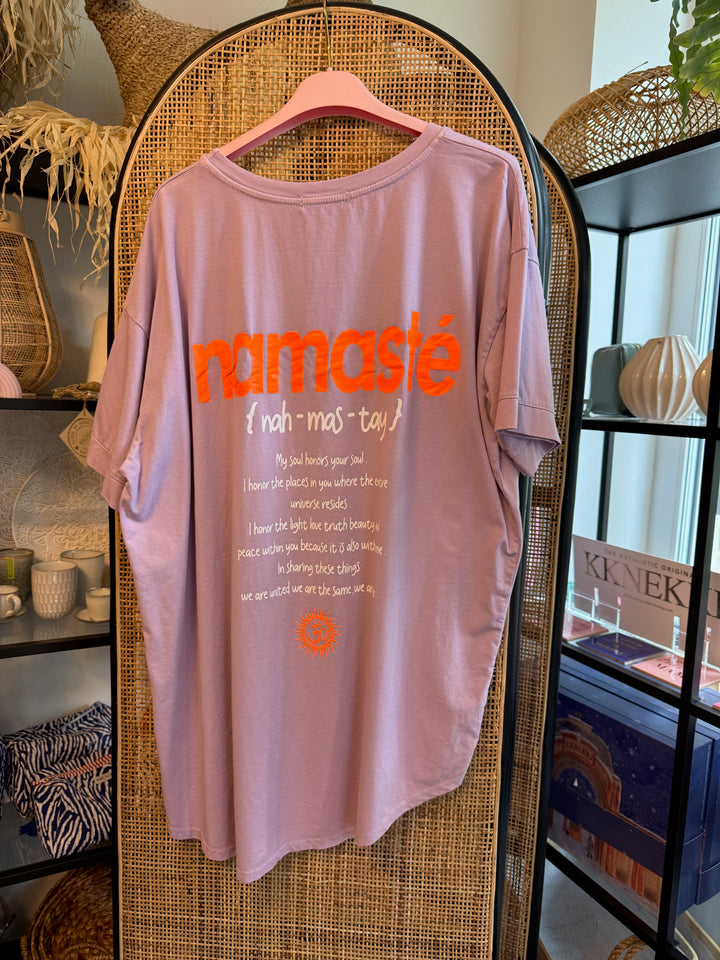 Shirt - Namaste - flieder