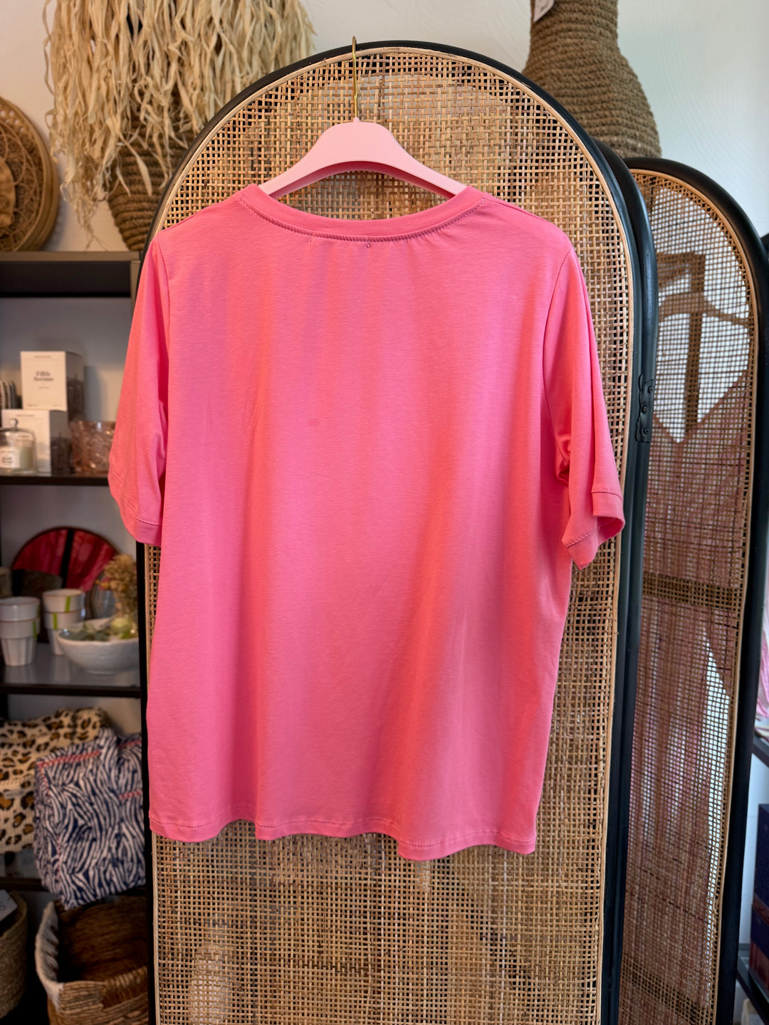 Shirt YOGA - pink neonorange