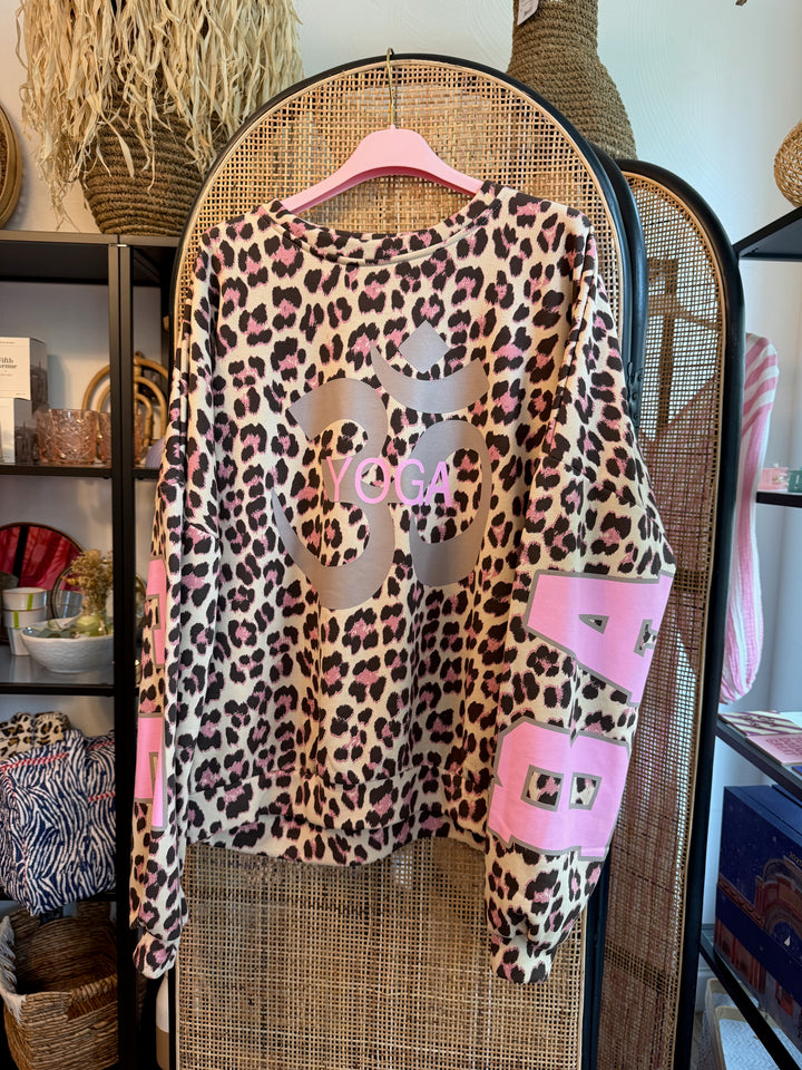 Pulli YOGA / BALANCE - Leo hell - rosa