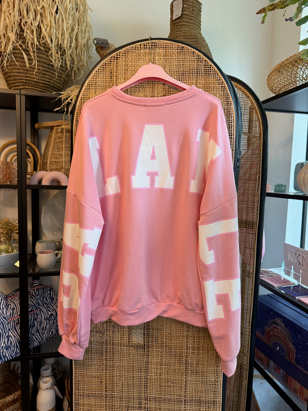 Pulli YOGA / BALANCE - rosa weiß