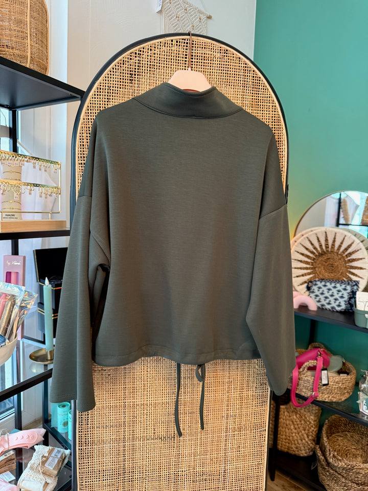 Jacke / Trainingsjacke - dunkelgrün