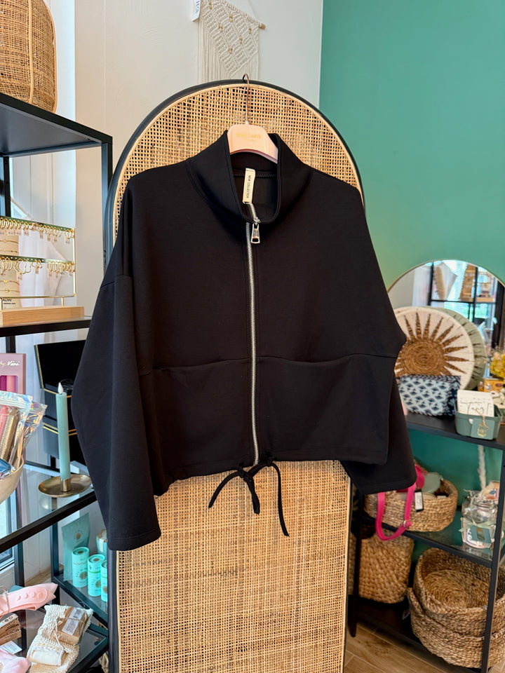 Jacke / Trainingsjacke - schwarz