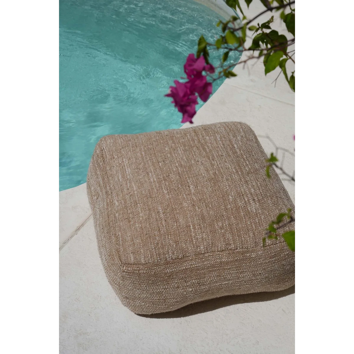 Der "Comfy Pouf" - Beige - Sitzhocker für Boho Einrichtung