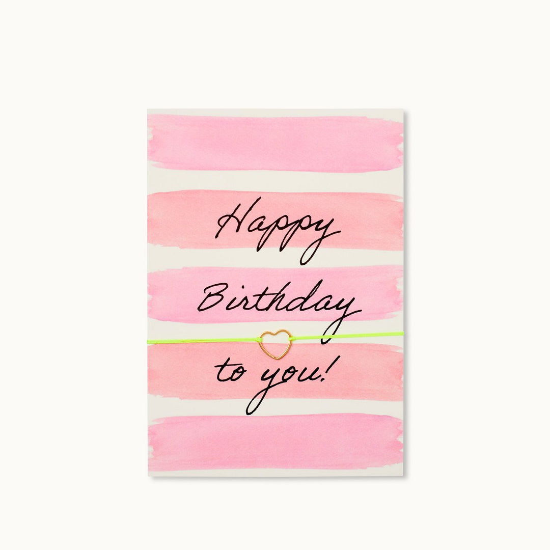 Armband-Karte: Happy Birthday to you!