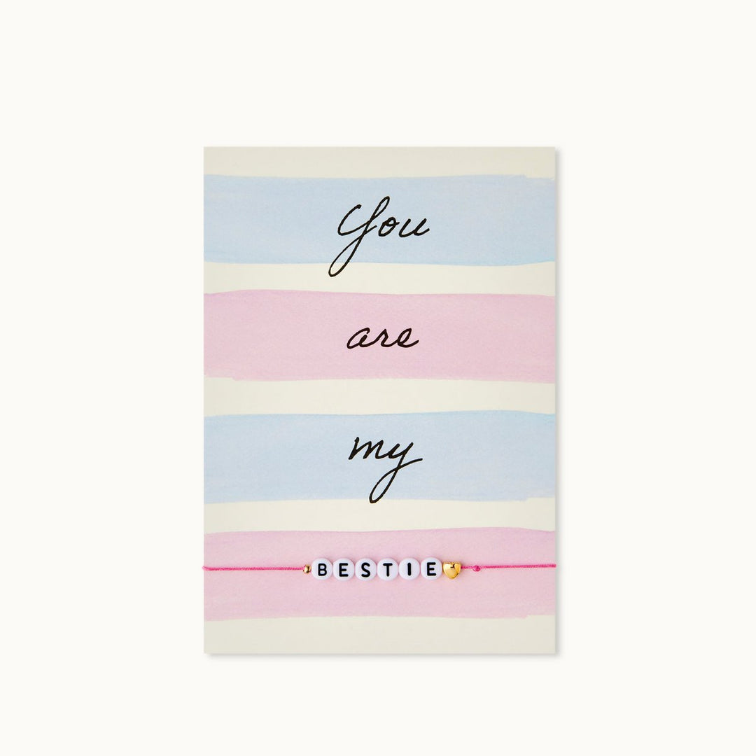 Armband-Karte: You are my bestie