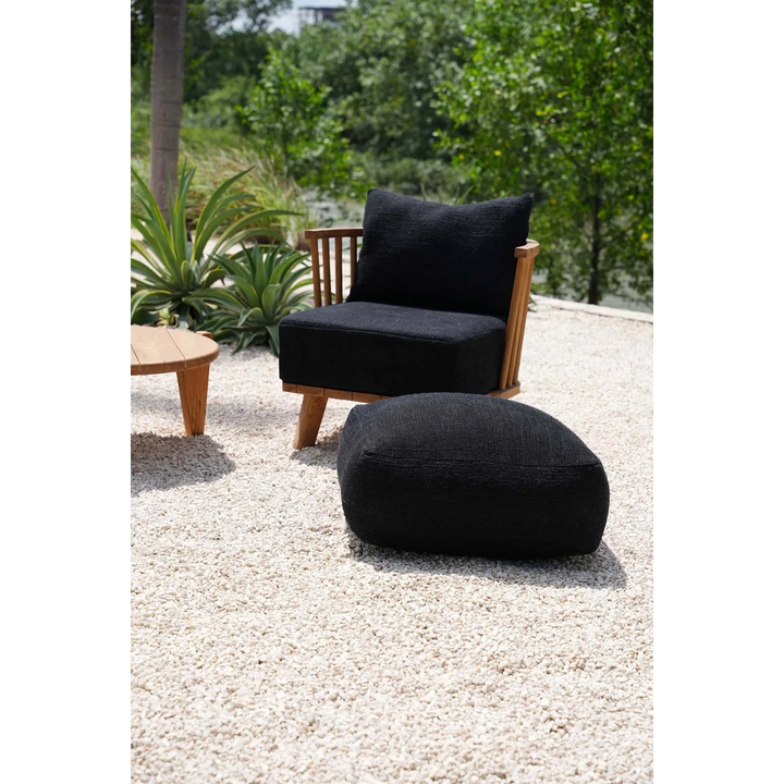 Der "Comfy Pouf" - Schwarz - Sitzhocker für Boho Einrichtung