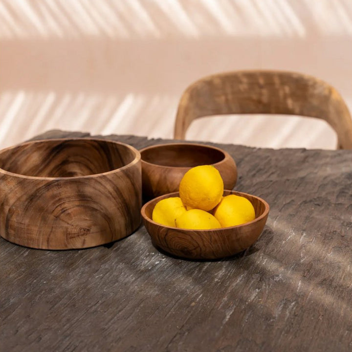 Die "Suar" Salatschüssel - L - handgemachte Holzschale