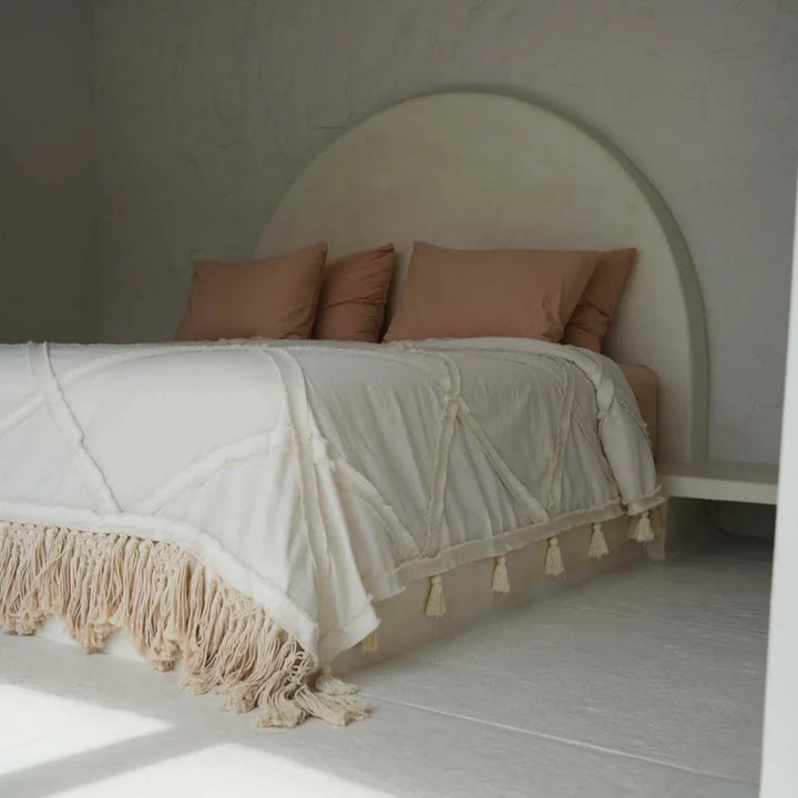 Der "Berber" Bettüberwurf - Baumwolle - Boho Tagesdecke