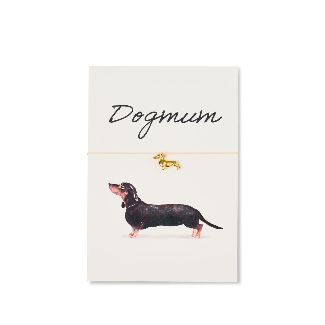 Armband-Karte: Dogmum - Dackel
