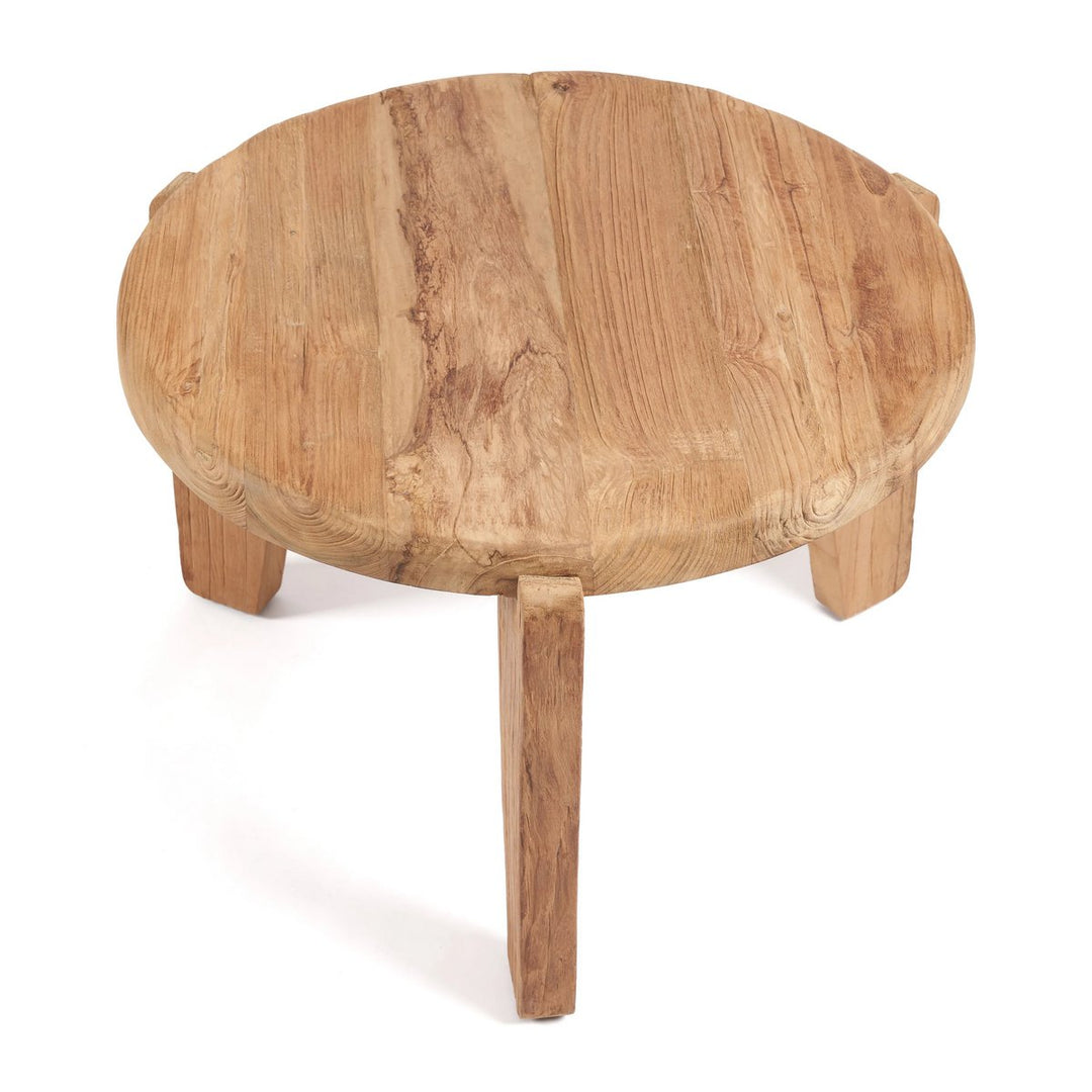 Der "Wabi Sabi" Couchtisch - Teakholz - M - Boho Beistelltisch