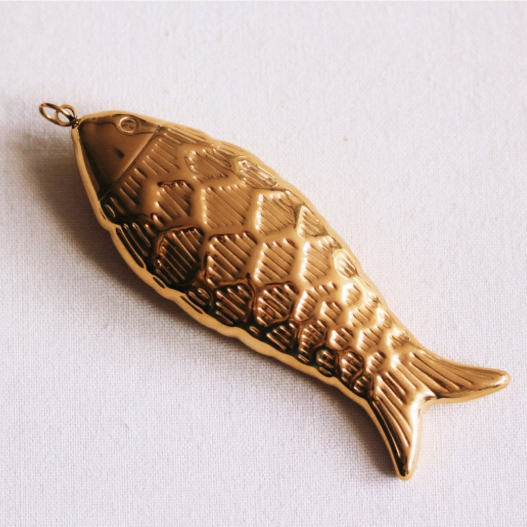 Charm FISH Gold - Kettenanhänger