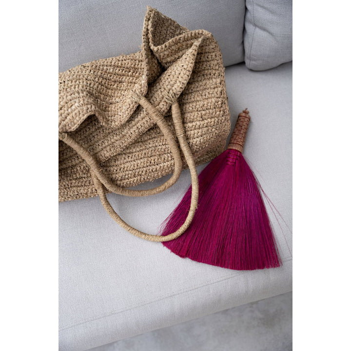 TI AMO Tasche - Shopper - große Schultertasche aus Raffia-Bast