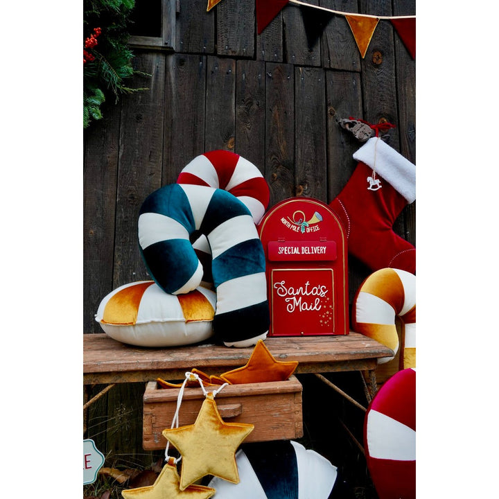 CANDY Patchwork-Kissen / Grün