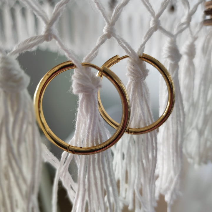 Ohrringe Creolen bold gold (01)