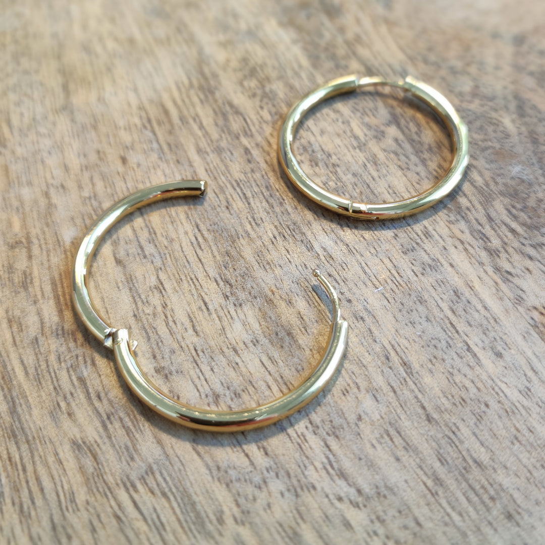 Ohrringe Creolen bold gold (01)