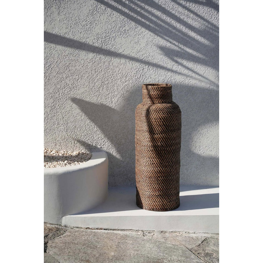 COLONIAL Korb - Regenschirmständer - Bodenvase - Naturbraun
