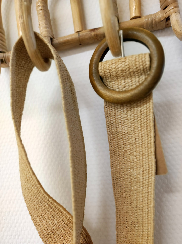 elastischer Taillengürtel - Kleidergürtel - Hosengürtel - hellbraun