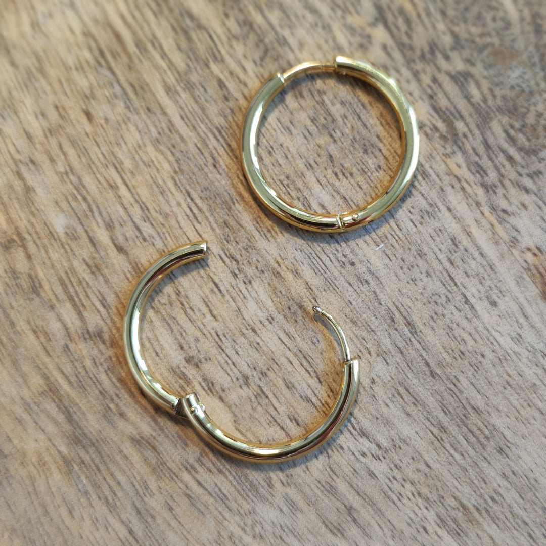 Ohrringe Creolen bold gold (02)