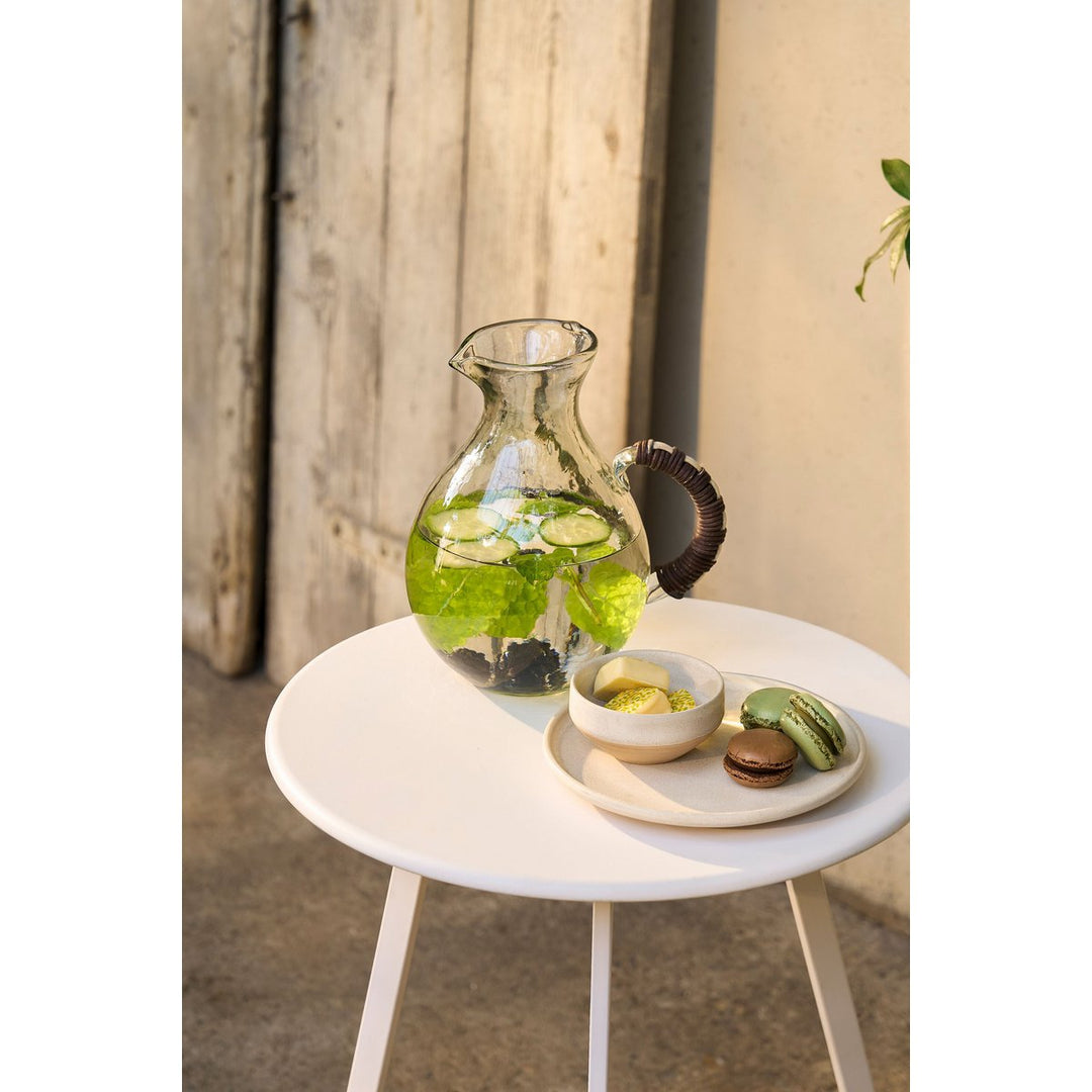 Beistelltisch - dreibein - Metall - weiß