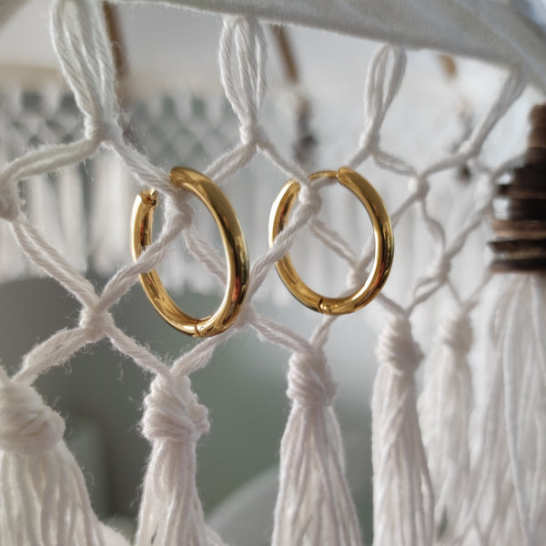 Ohrringe Creolen bold gold (03)